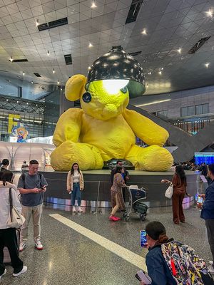 Inspiring Artwork at Hamad Int'l Airport in Doha