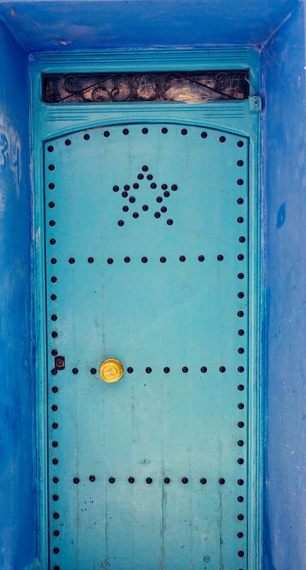 Chefchaouen Door, Morocco.