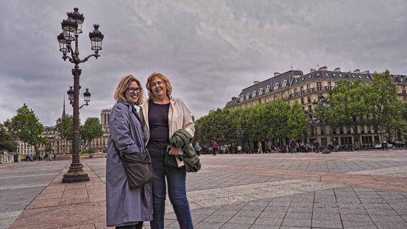 Yvetta and Danica loving Paris.