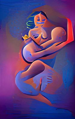 MOTHER CRADLING CHILD