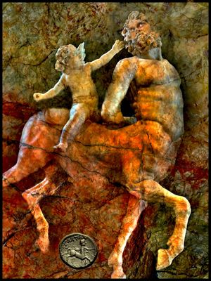 Chiron the Centaur and Eros