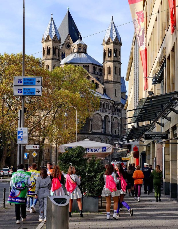 Koln: one the main Koln streets. 