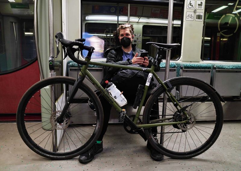 Using bikes is so common on Berlin; possible to transport them inside the S-Bahn. 