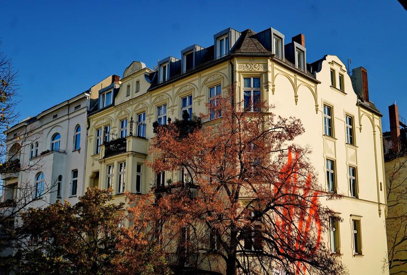Building near Savigny Platz, Berlin. 