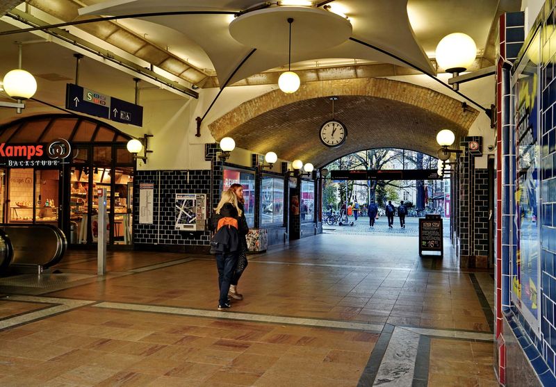 The nice train station Hackescher Markt.
