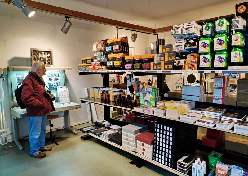 A store specialized on chemical products for analog photography. 