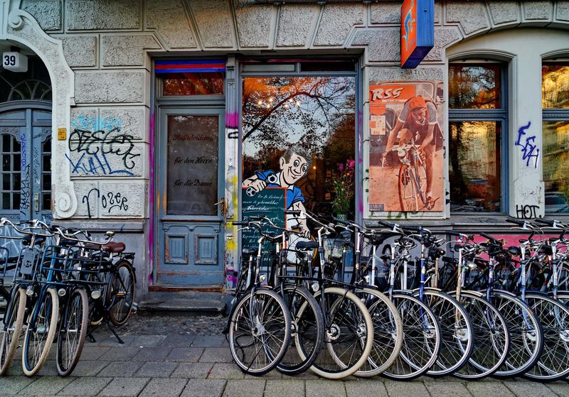 As said, bike are very very commonly used in Berlin (Prenzlauer Berg area). 