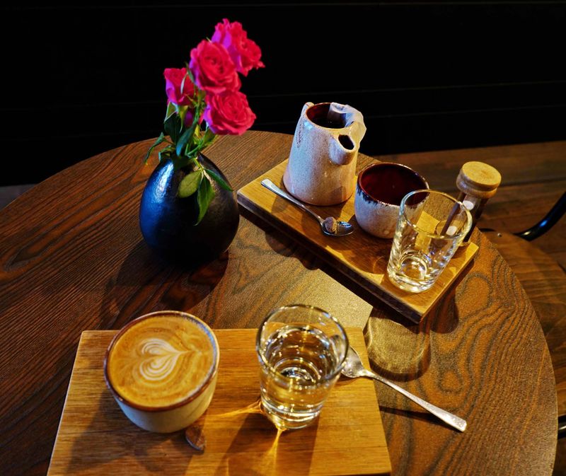 A small coffee to finish the journey. 