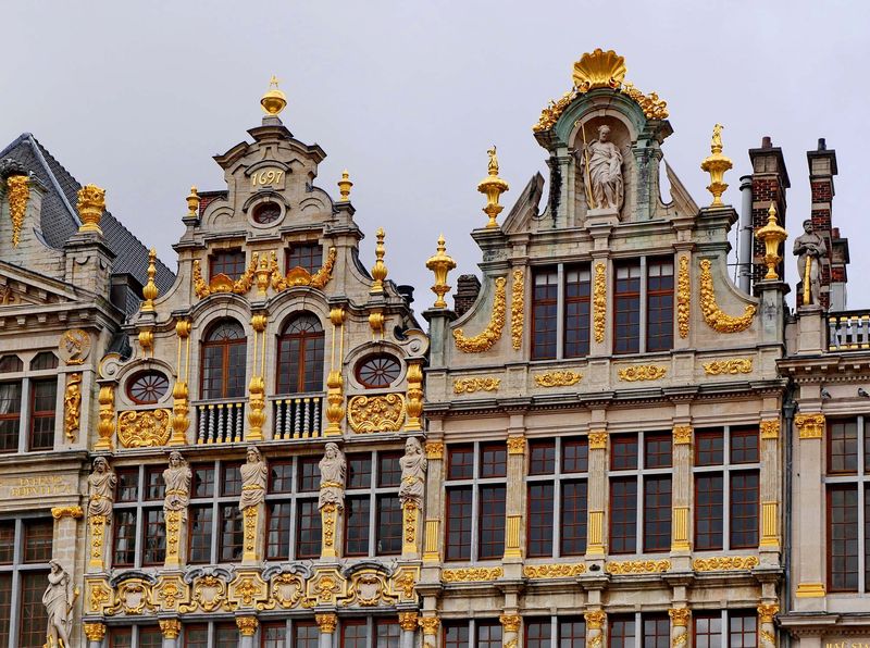 La grand Place; the buildings.  