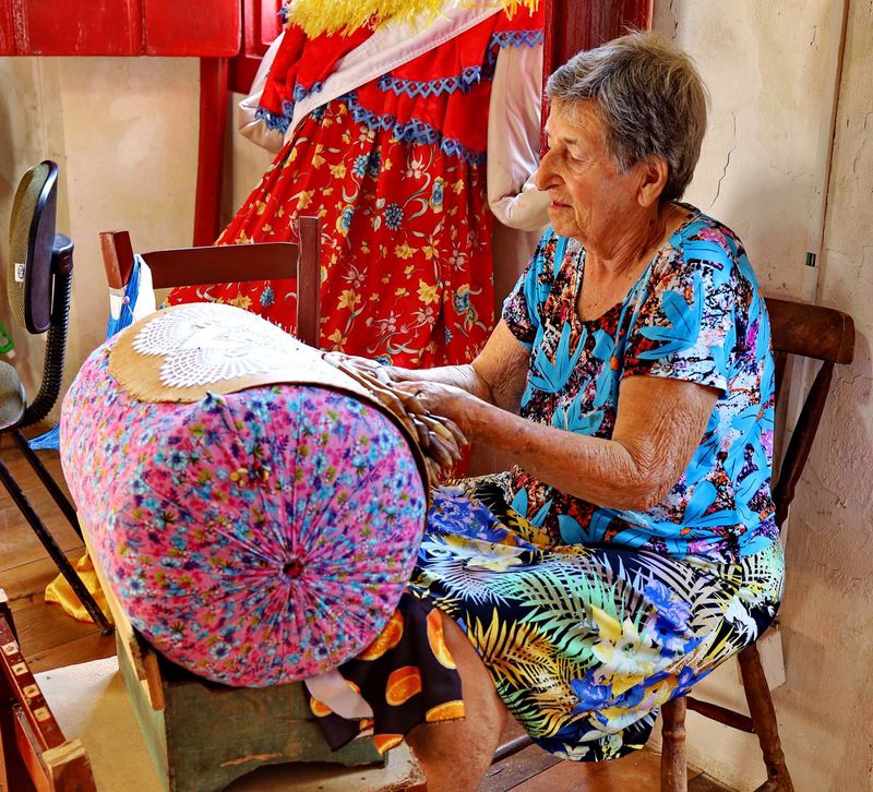 Valdete, one of lacemakers.