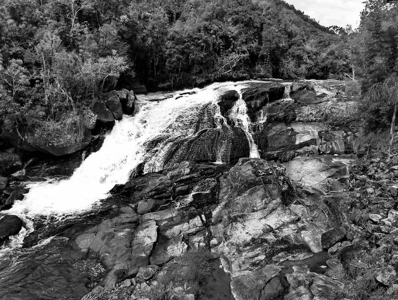 Waterfall between Angelina and Rancho Queimado.