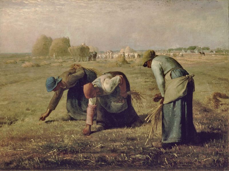 The previous picture reminds me the painting Des Glaneuses of Jean-Franois Millet (1814-1875).