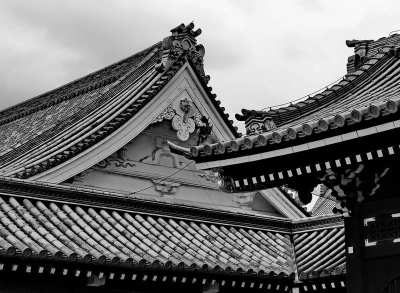Kyoto; amazing roofs of the Higashi-Honganji Temple.