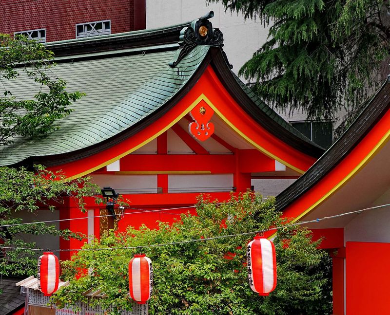 The shrine; three main buildings. 