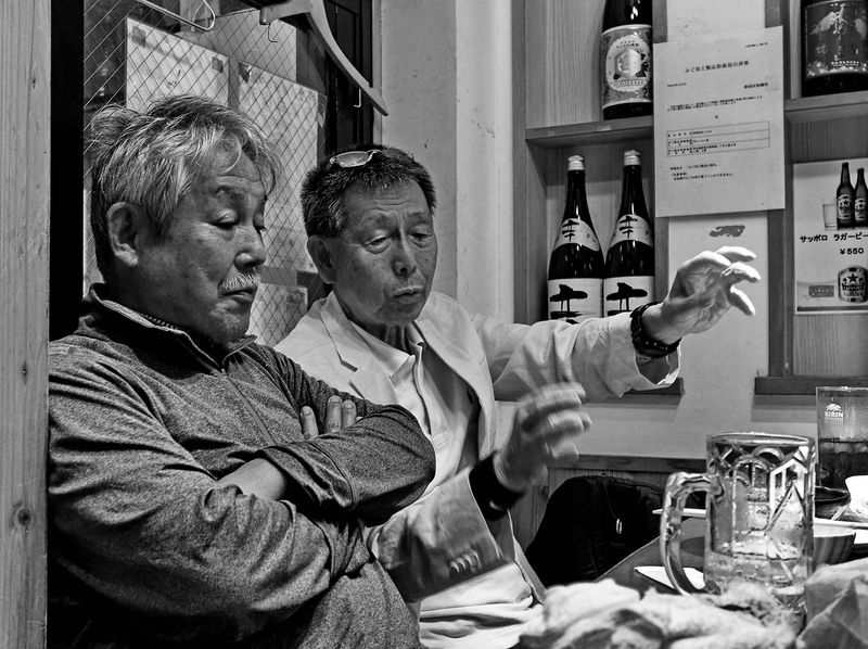 In the restaurant where Arnulf and I had some meal. 