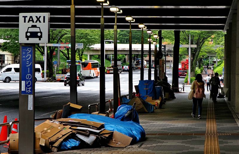 Very few homeless people in Tokyo (as much as I noticed). 