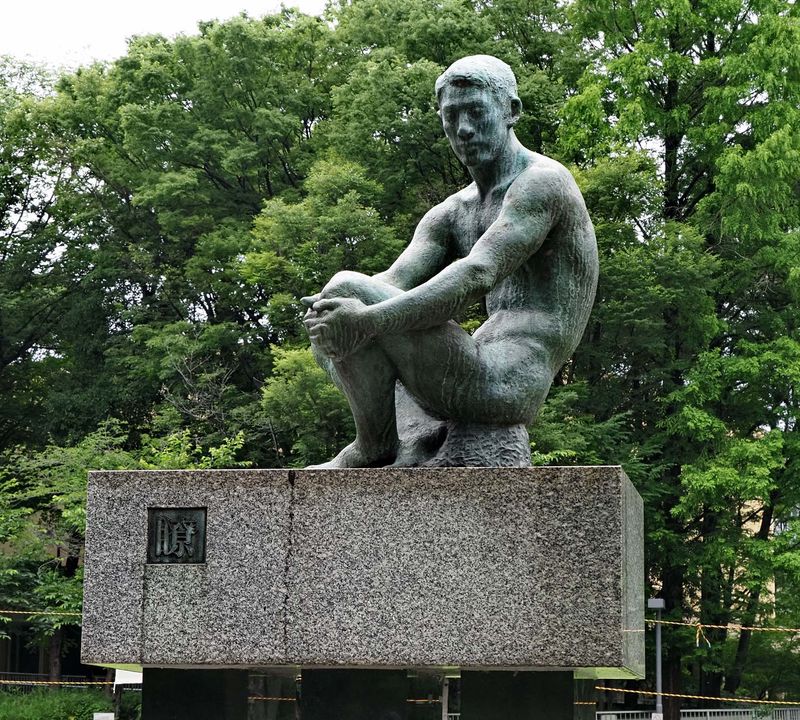 Statue in the park.