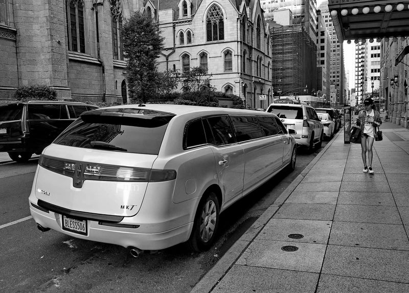 On the streets. 