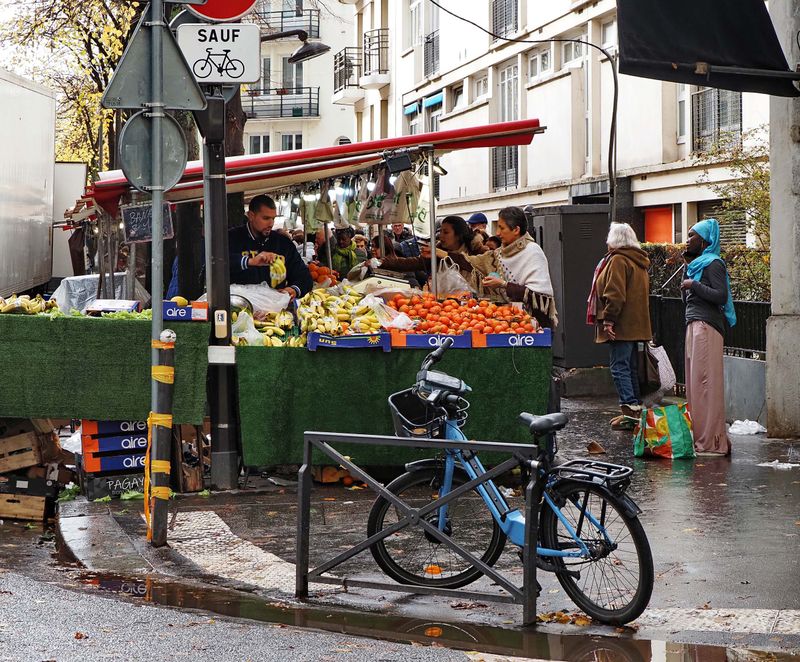 Food market is quite alive in Paris.  