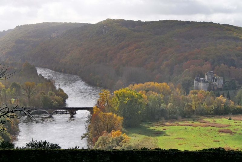 The Dordogne river. 