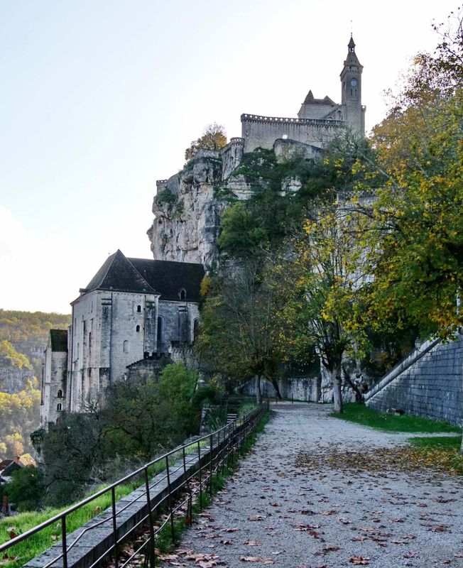 The Rocamadour medieval town. 