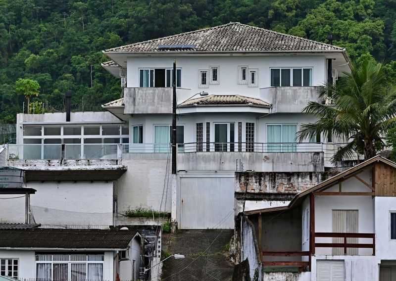 From my window; the highest house on the street next my apartment (Rua Dr. Augusto Fausto de Souza).