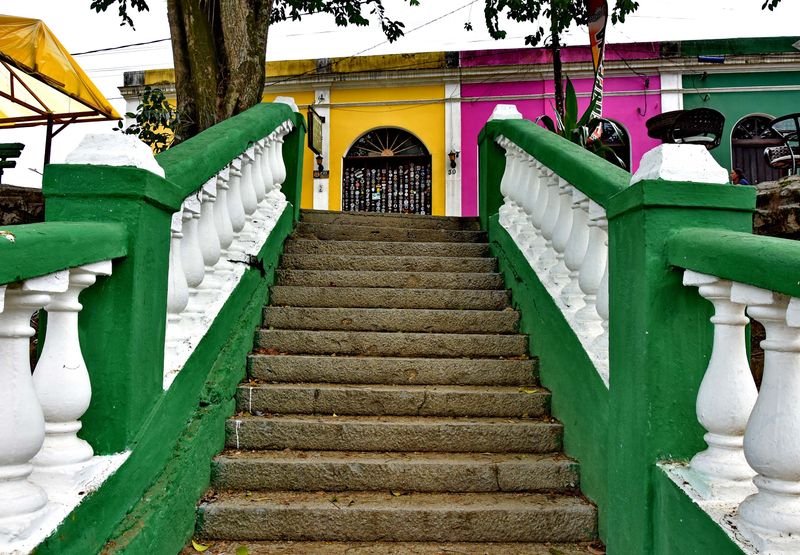 Morretes; the colored houses.