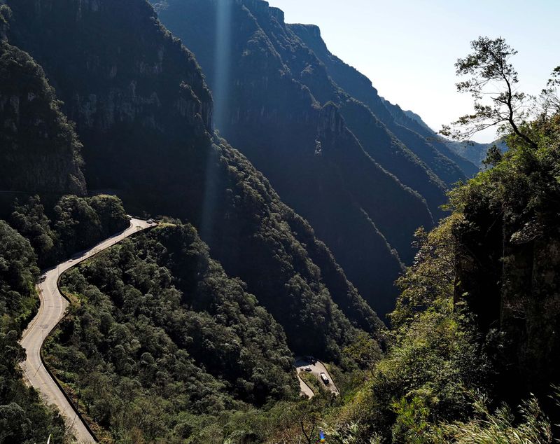 The Serra do Rio do Rastro road. 