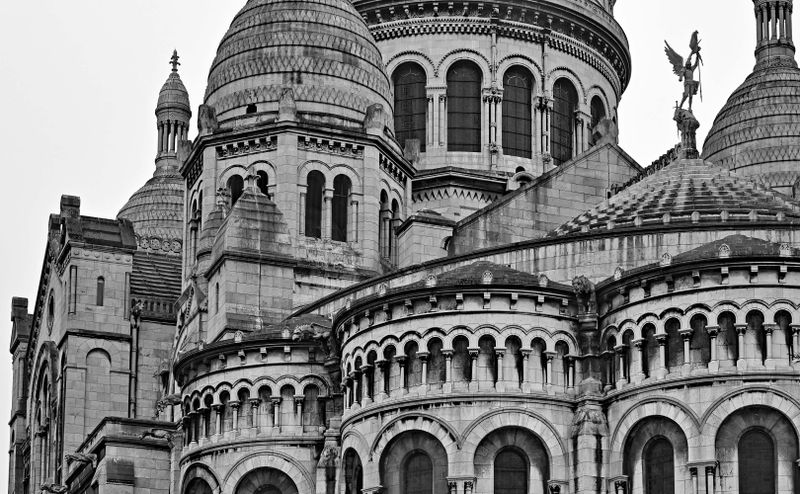 Partial view of the Sacr Coeur church.