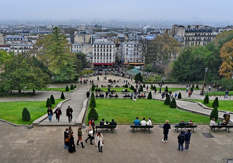 Vue of Paris from the Sacr Coeur basilica.