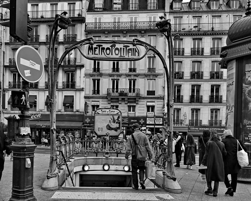 Paris 18me; the mtro station Place de Clichy.
