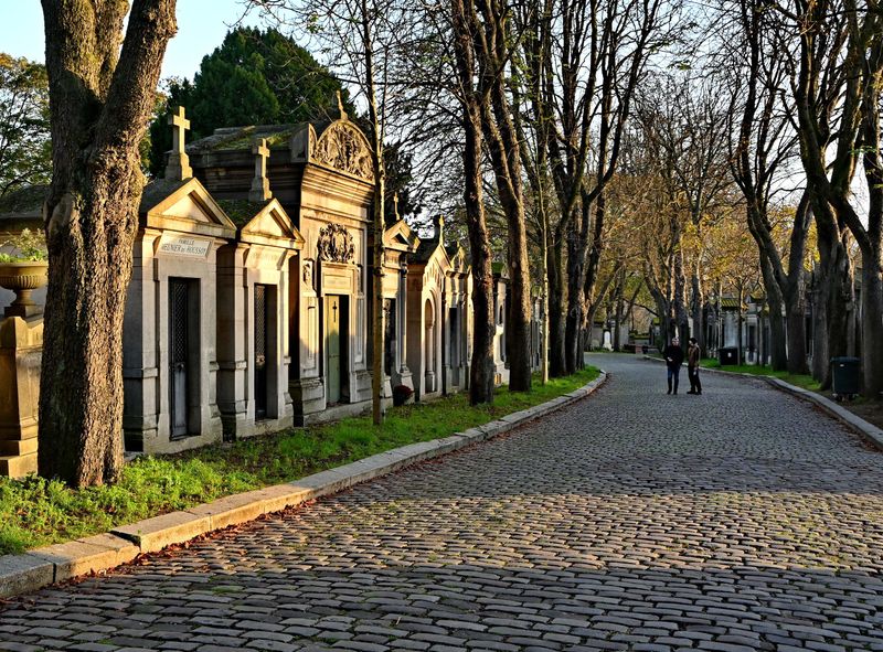 The Pre Lachaise cemetery.