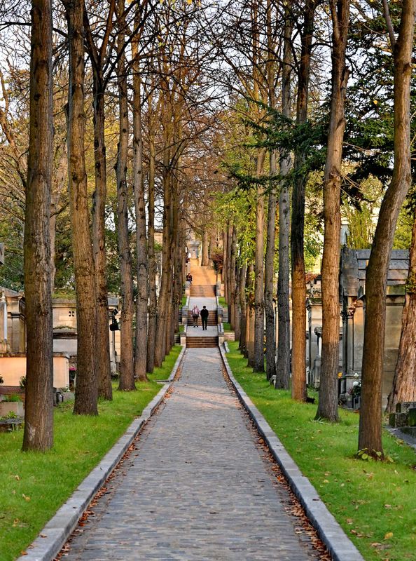 The Pre Lachaise cemetery.