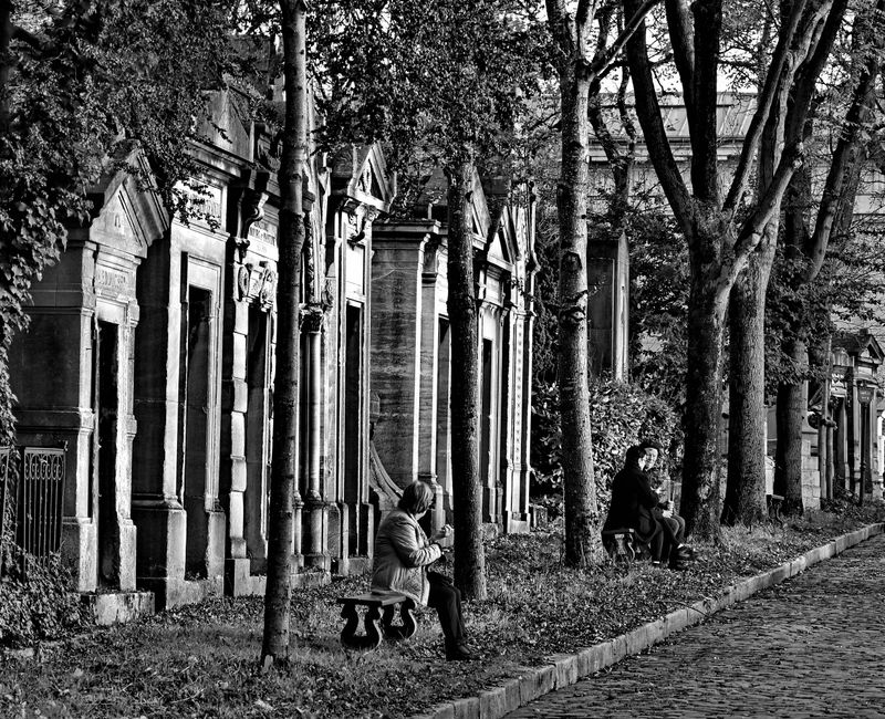 The Pre Lachaise cemetery.