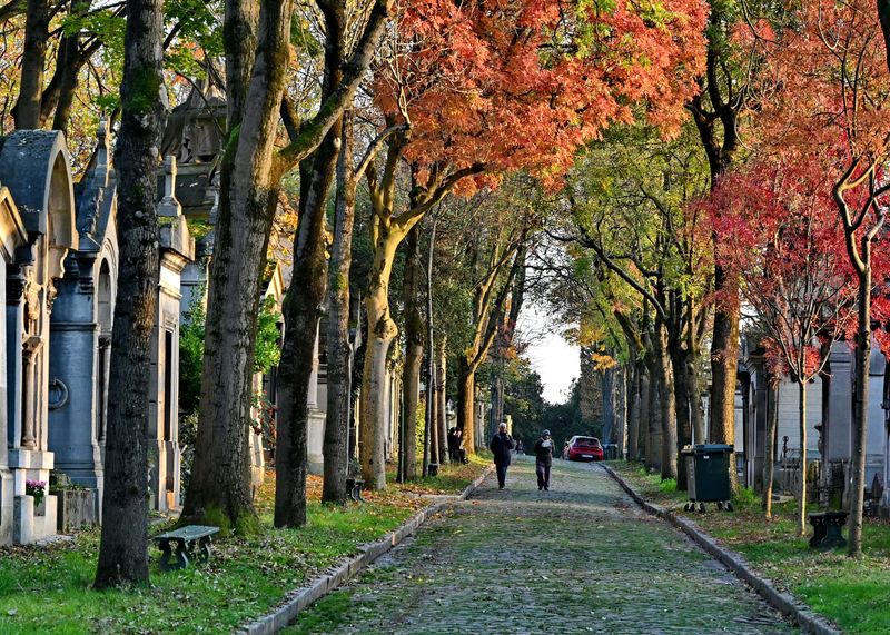 The Pre Lachaise cemetery.