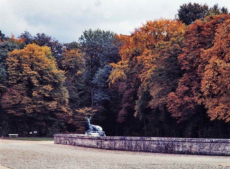 Garden of Chateau de Chantilly. 