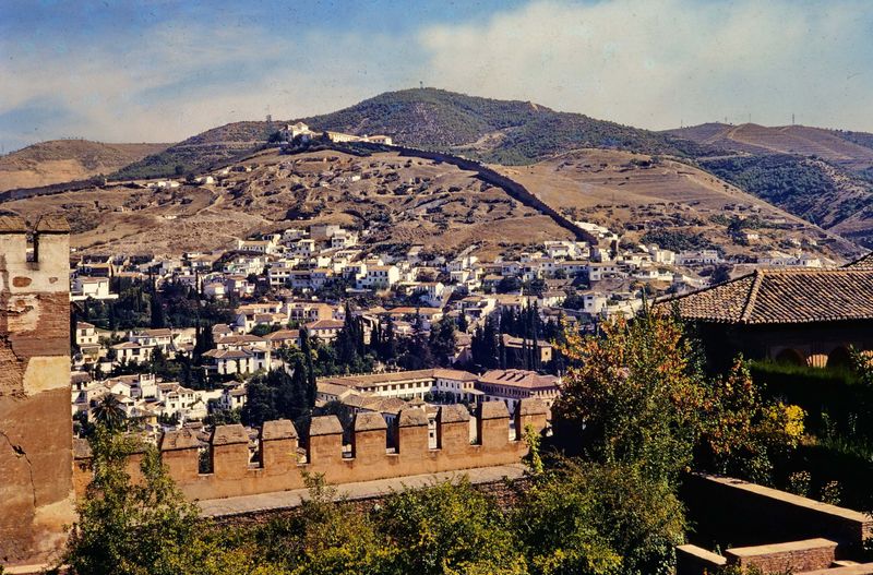 Granada; city seen from Alhambra.