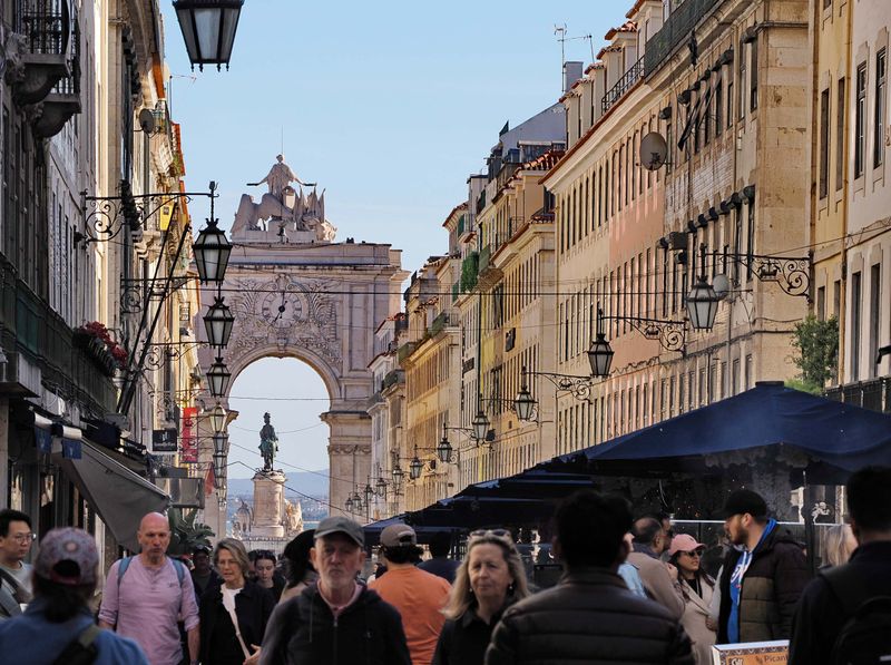 Lisbon downtown; Rua Augusta. 