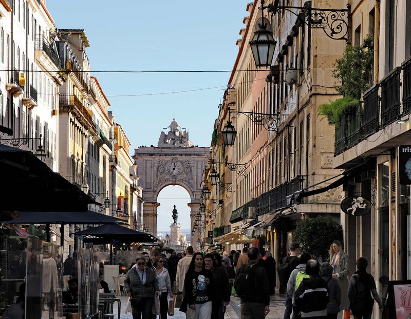 Lisbon downtown; Rua Augusta. 