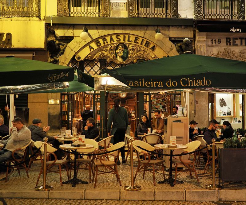 Lisbon; A Brasileira cafe.