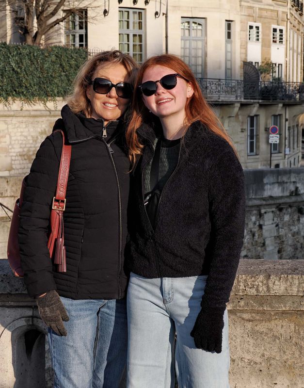 Île Saint-Louis; Françoise (left) and Gabriella.