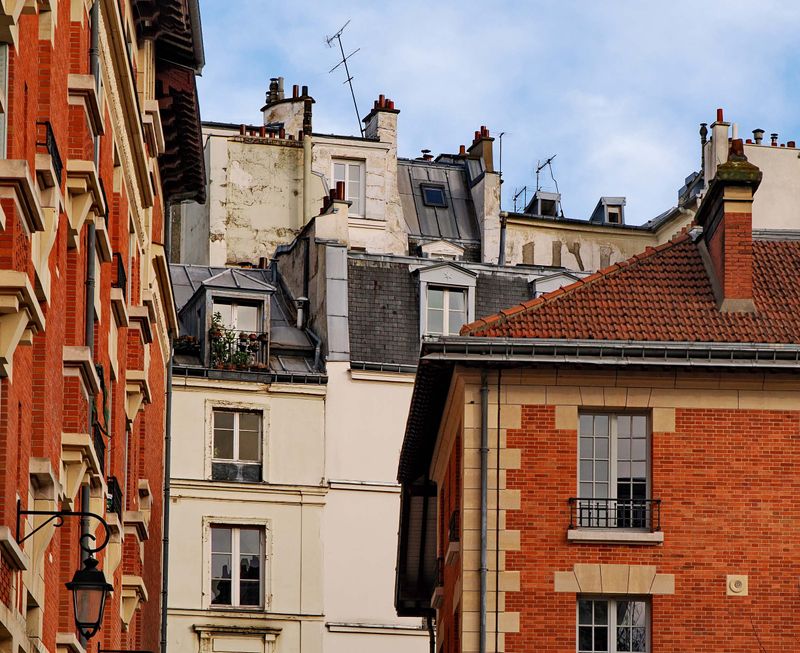 Typical parisien buildings.  
