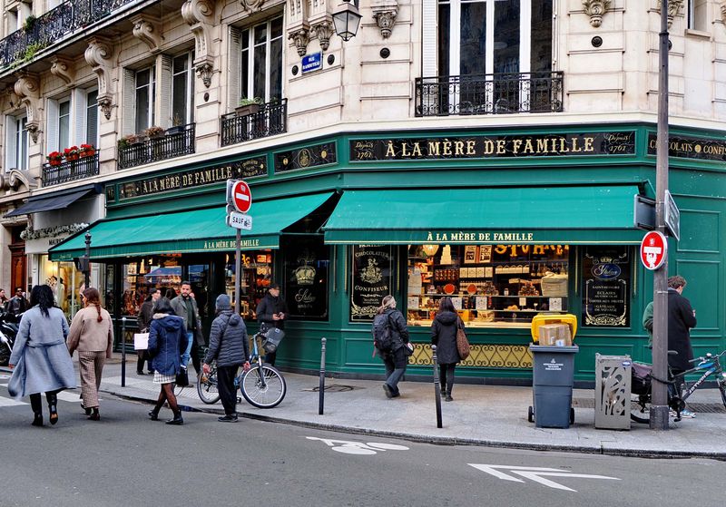 The 3me arrondissement; Rue Rambuteau, at the border with the 4me. 