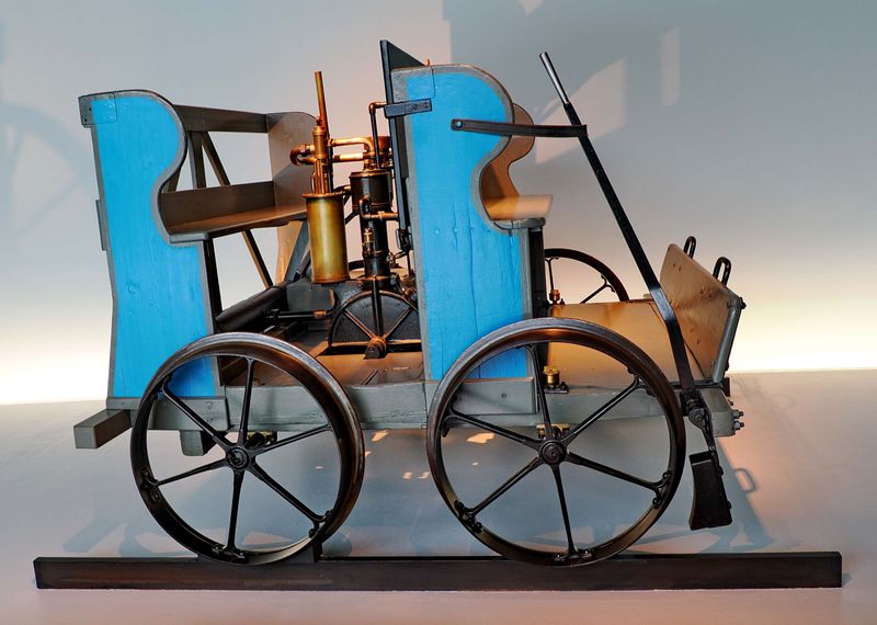 Mercedes-Benz Museum; the cars evolution.