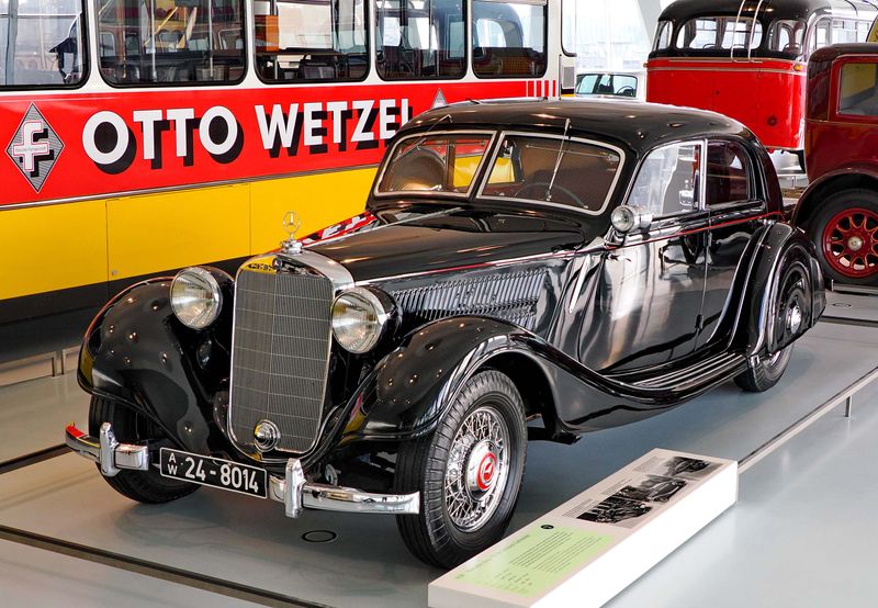 The 320 streamlined sedan (1930s); inspired by new autobahns.