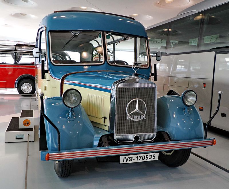 Mercedes-Benz Museum; the cars evolution.
