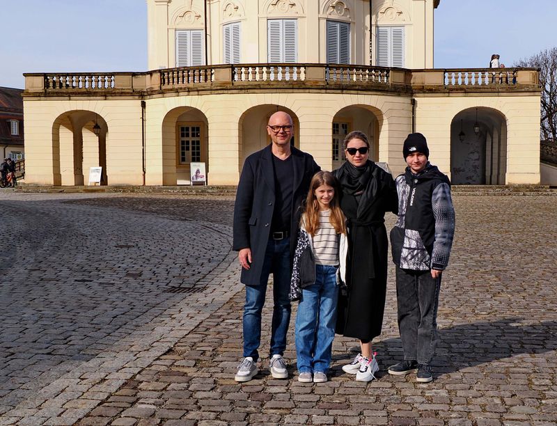 Dieter, Katharina and the young Helen and Ben. 