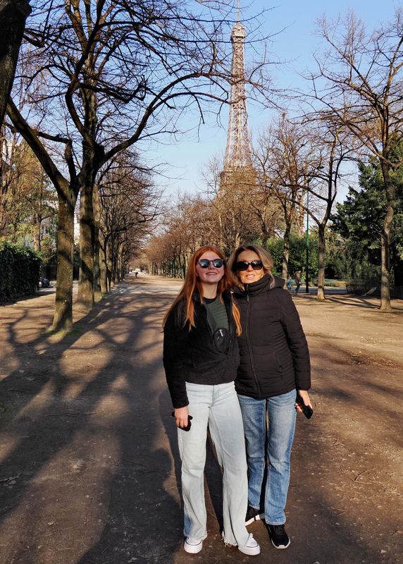 Gabriella (left) and Franoise. 