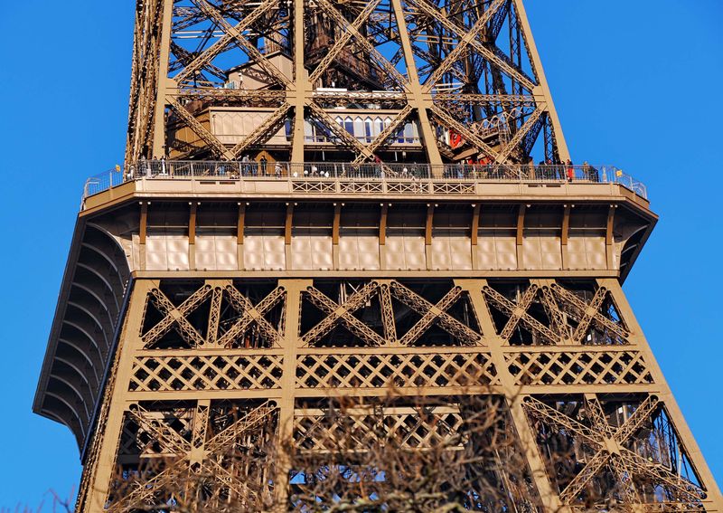 Eiffel Tower detail. 