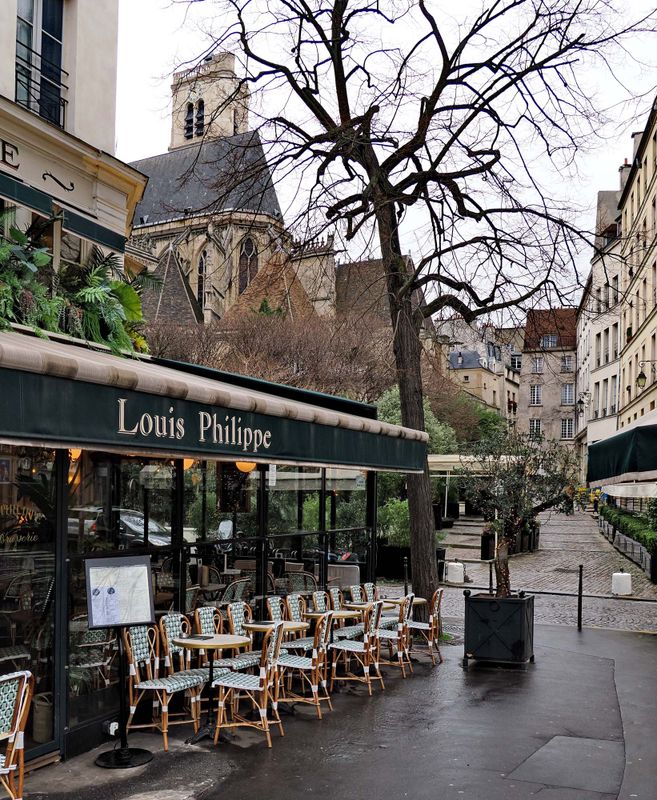 Le Louis Philippe restaurant, near the Hotel de Ville.